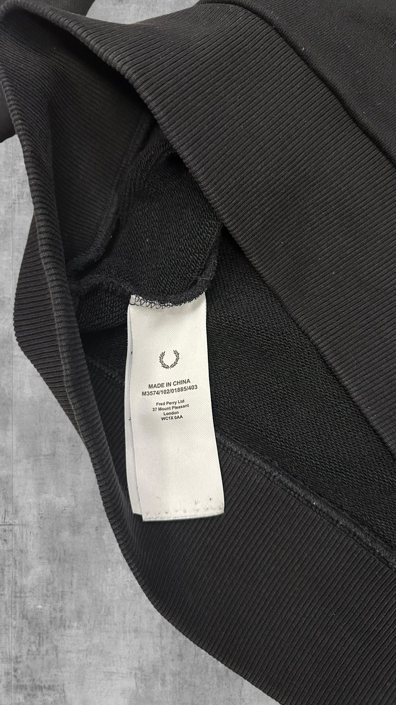 Fred Perry Half / Quarter zip Pullover Schwarz M