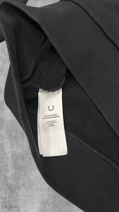 Fred Perry Half / Quarter zip Pullover Schwarz M