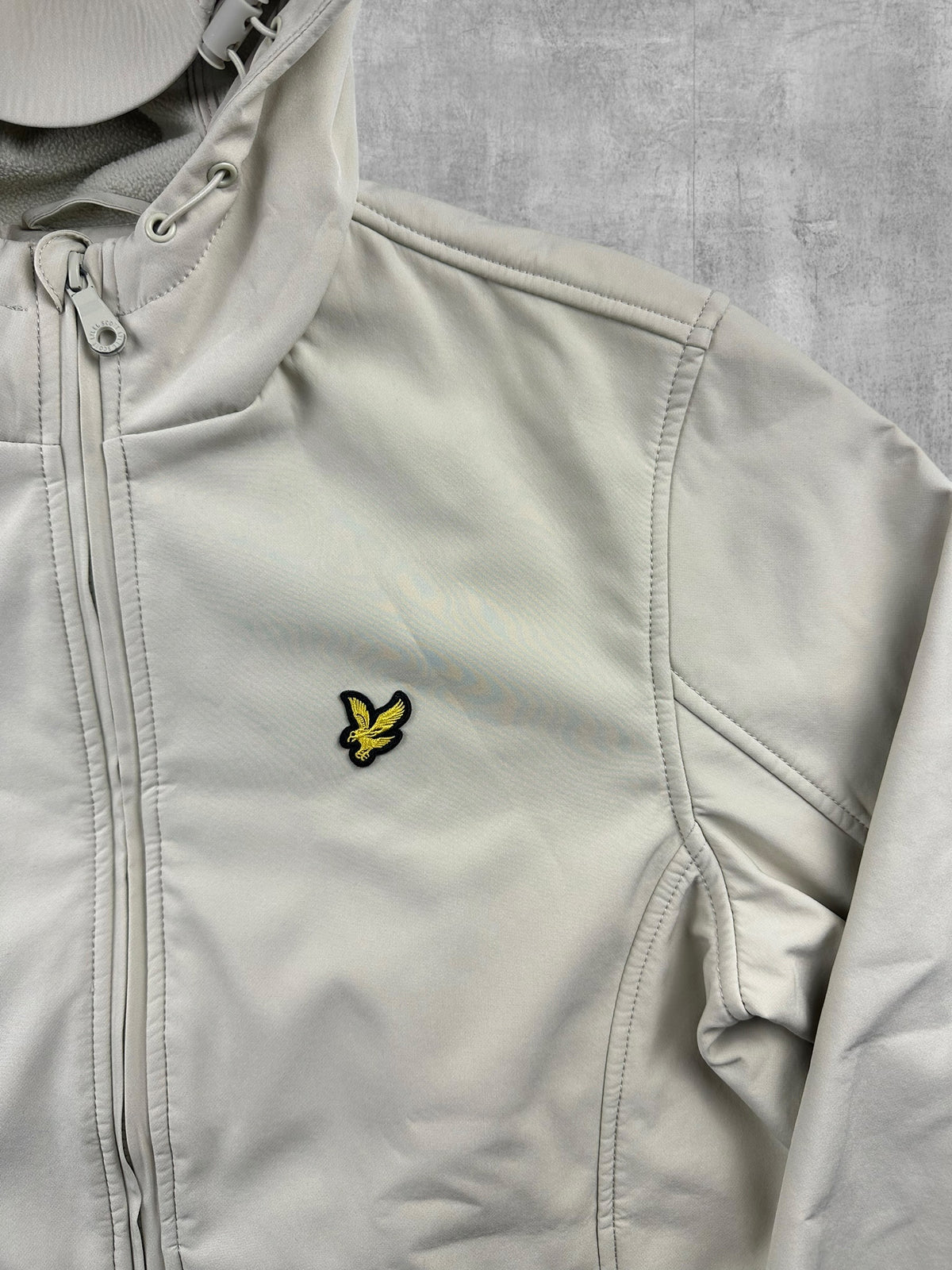 Lyle & Scott Softshell Jacke Bomberjacke Regenjacke Weiß Creme S