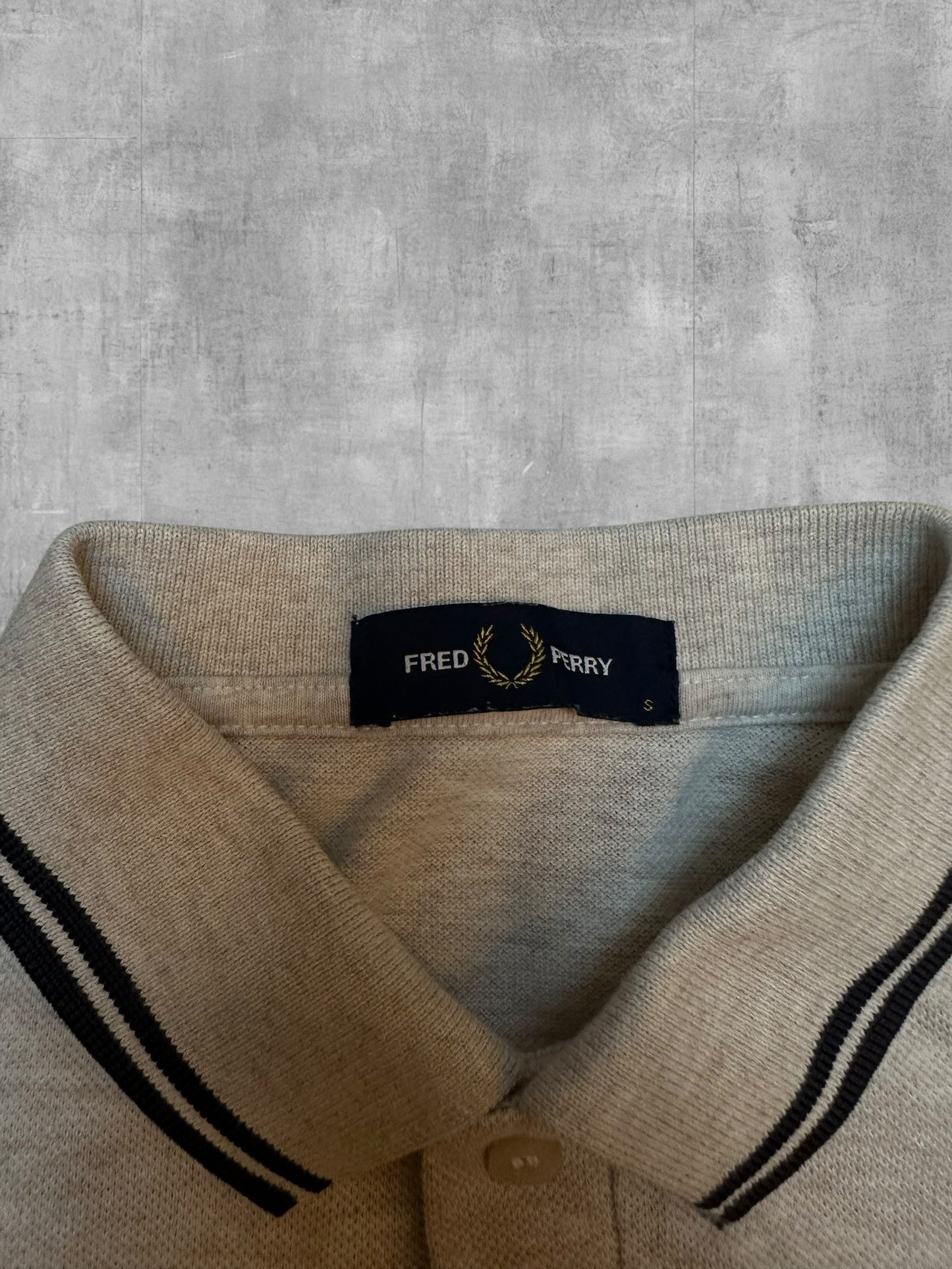 Fred Perry Polo Shirt Grau Schwarz S