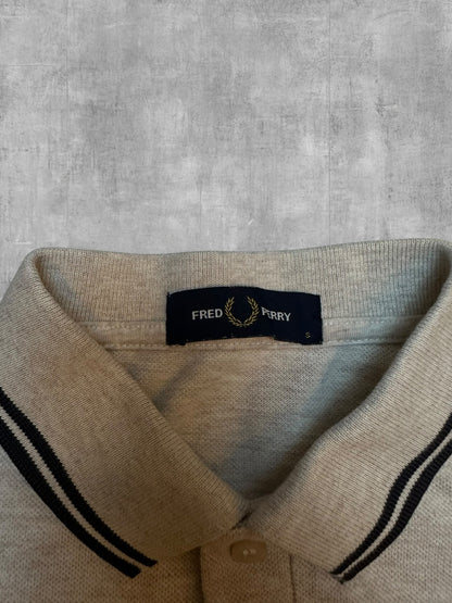 Fred Perry Polo Shirt Grau Schwarz S