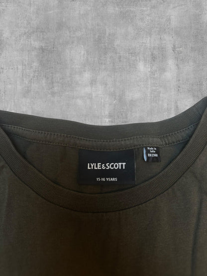 Lyle & Scott T-shirt Olivgrün S Slim Fit