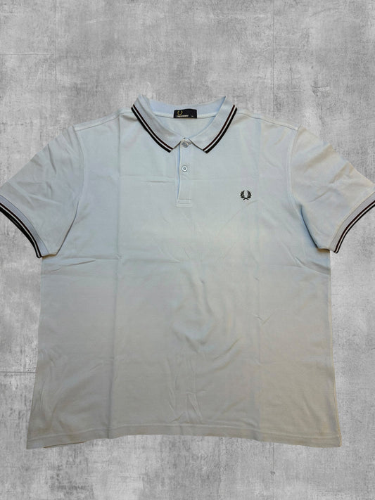 Fred Perry Polo Shirt Türkis Schwarz XXL