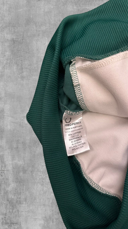Fred Perry Vintage Trainingsjacke Grün Weiß M