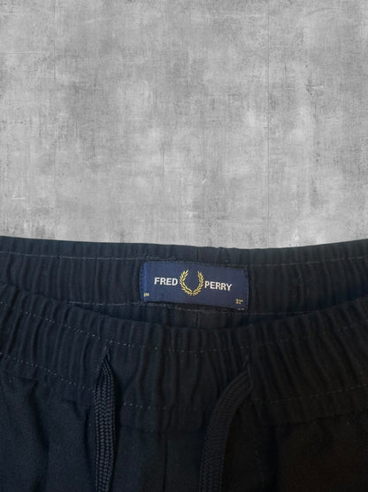 Fred Perry Shorts Kurze Hose Schwarz Größe 32 M / L