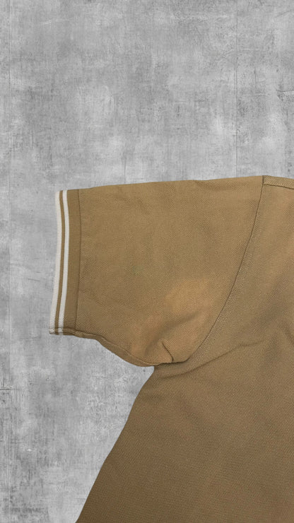 Fred Perry Polo Shirt Ocker Weiß S