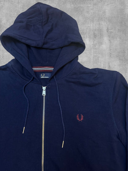 Fred Perry Zip Hoodie Jacke Navy Blau XL