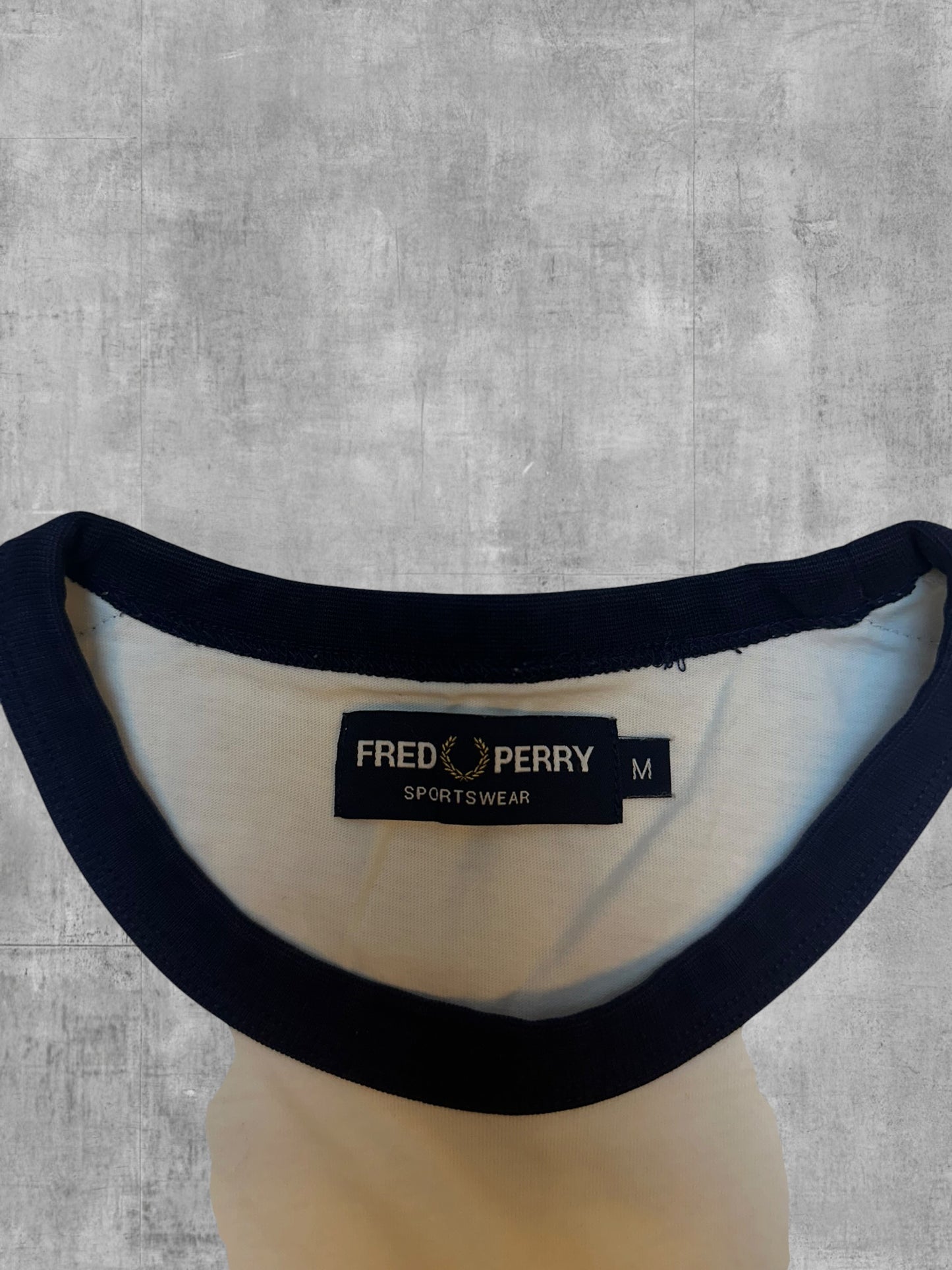 Fred Perry T-shirt taped Weiß M