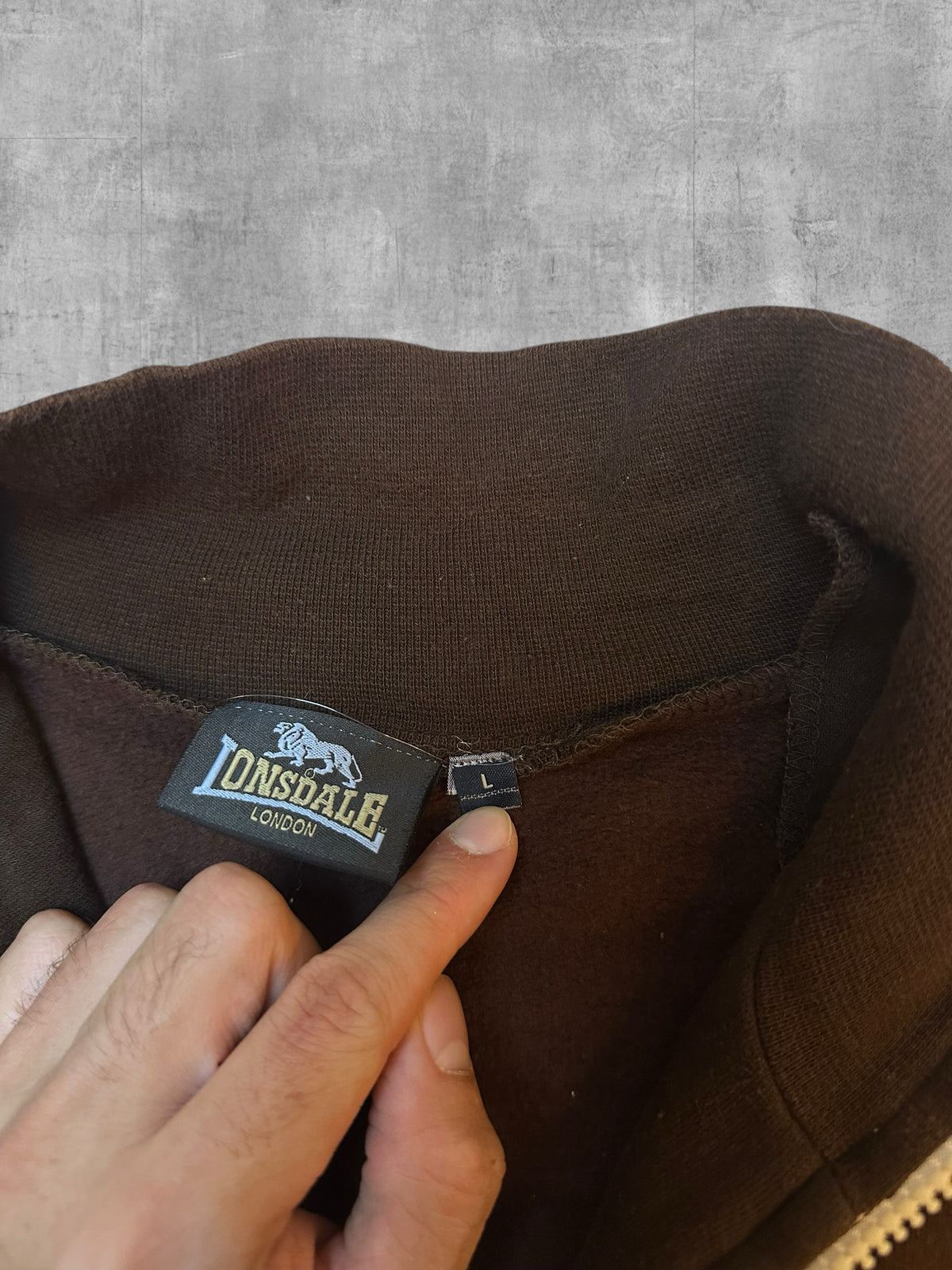 Vintage Londale Trainingsjacke Braun Beige M - L