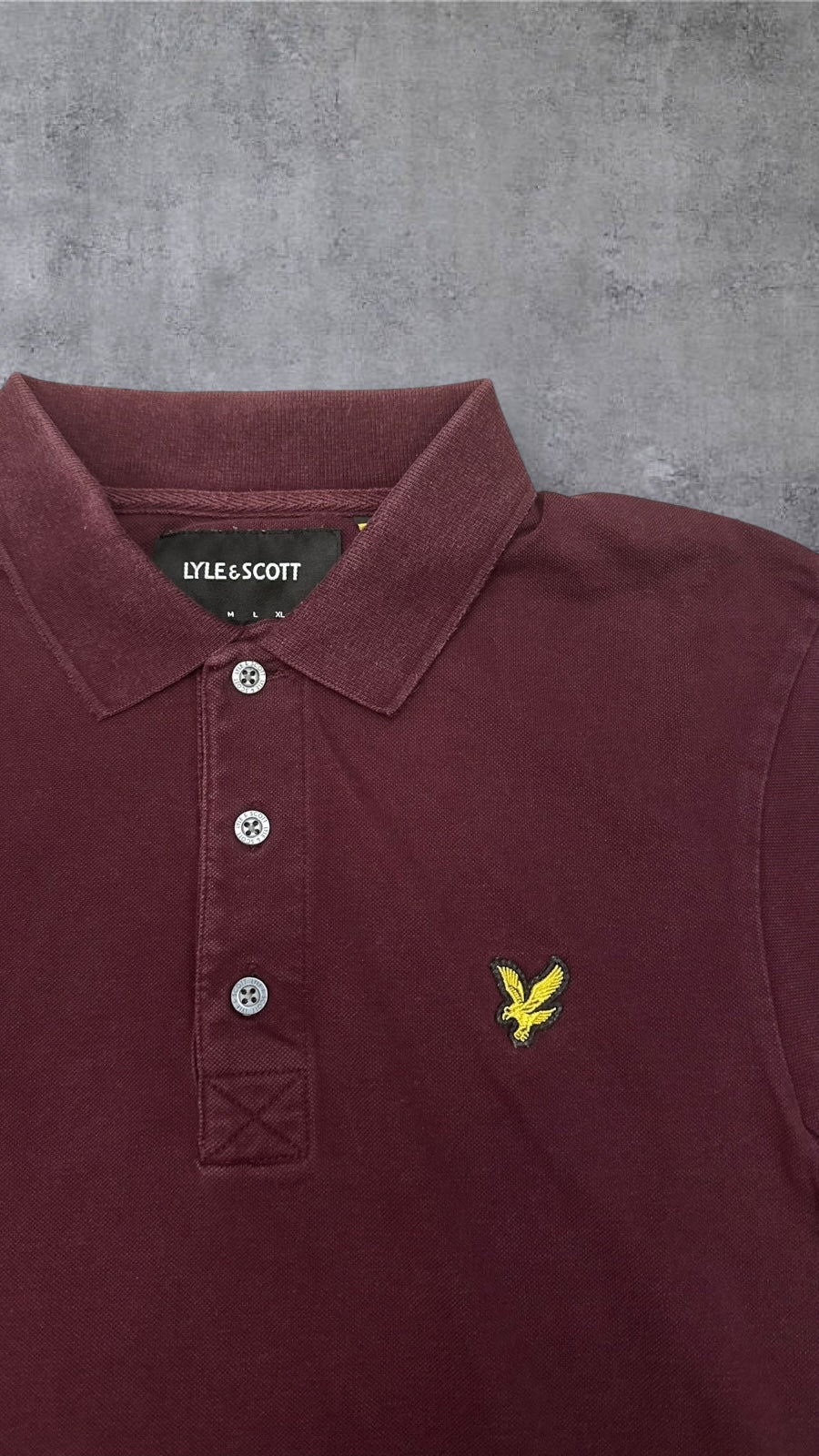 Lyle & Scott Polo Shirt Weinrot S