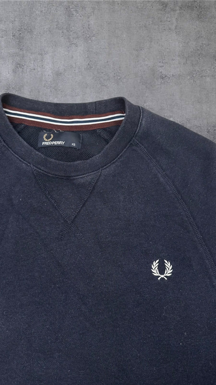 Fred Perry Sweatshirt Navy Blau XS