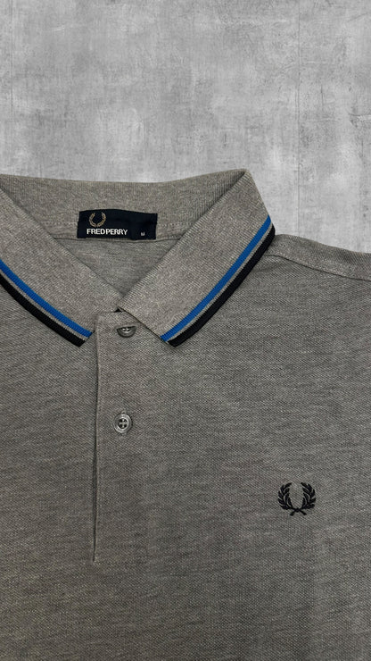 Fred Perry Polo Shirt Grau Schwarz M