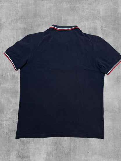 Fred Perry Polo Shirt Schwarz Rot Weiß M