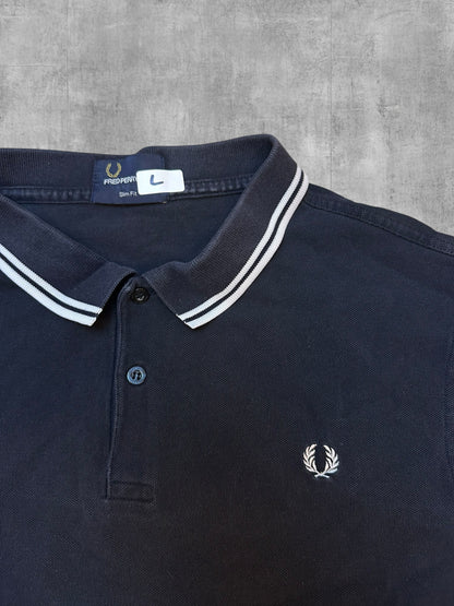 Fred Perry Polo Shirt Schwarz Weiß L