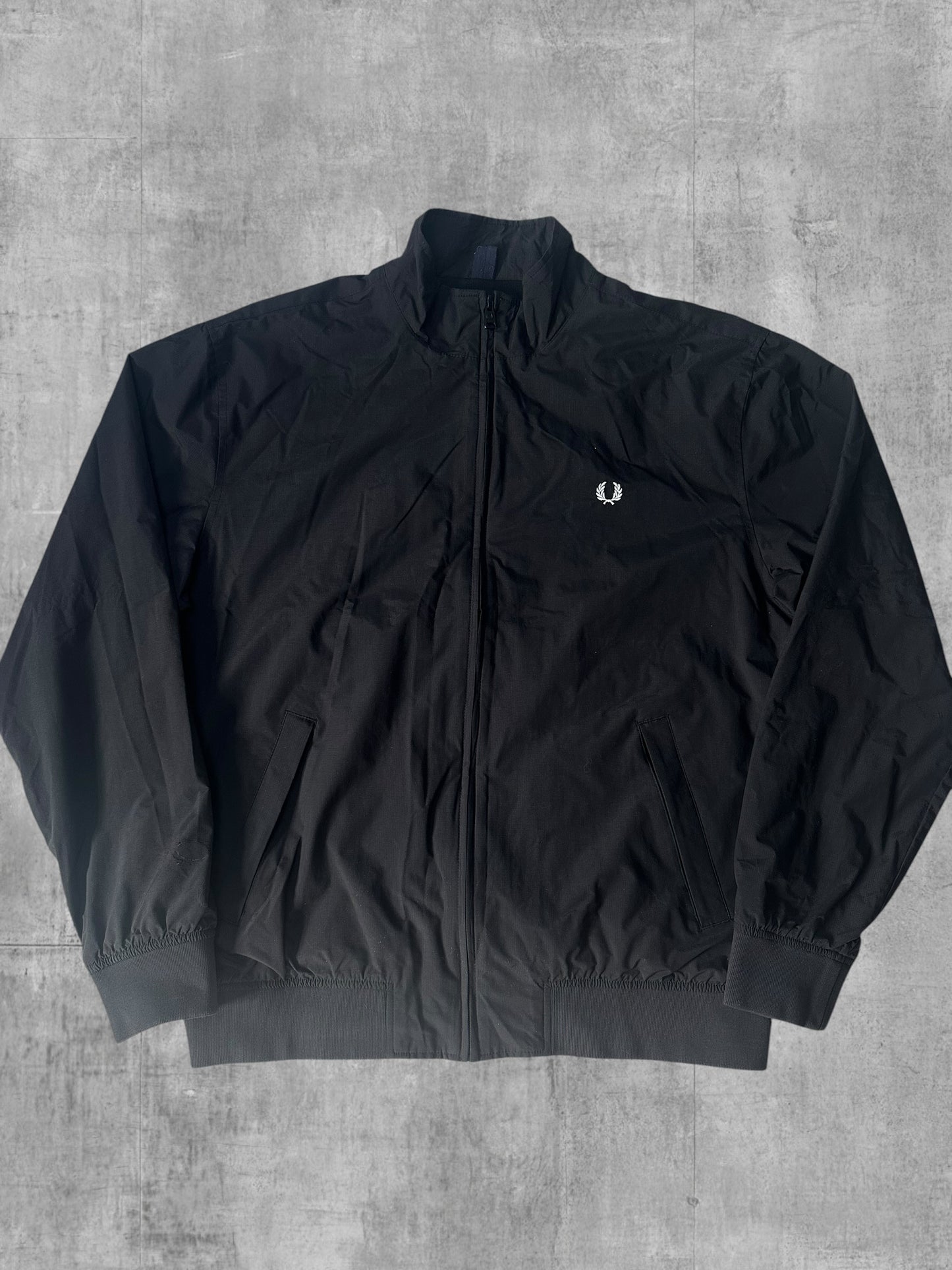 Fred Perry Bomberjacke Regenjacke Schwarz L