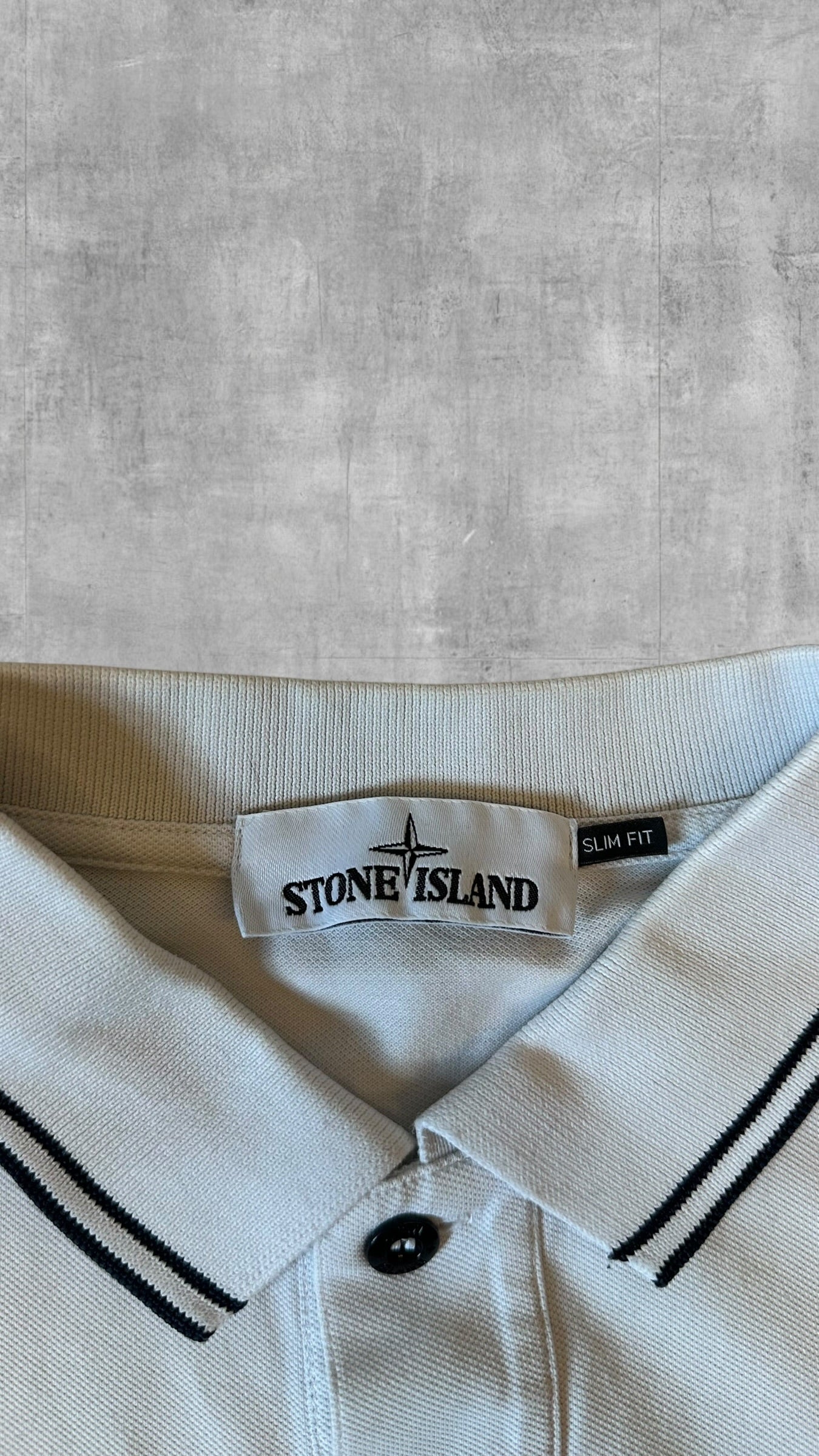 Stone Island Polo Shirt Weiß L