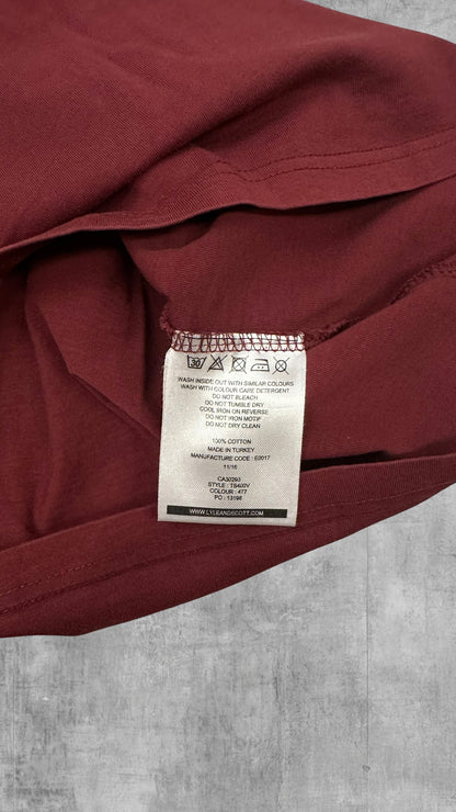 Lyle & Scott T-shirt Weinrot XS
