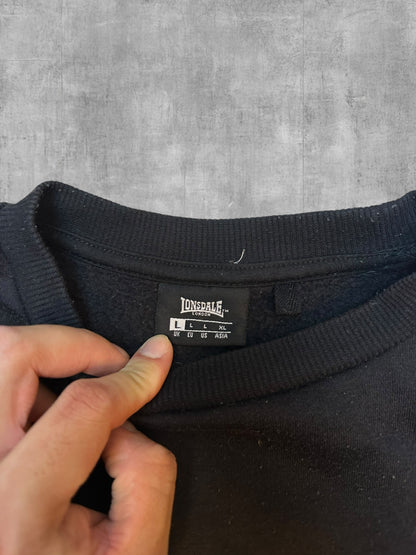 Lonsdale London Sweatshirt Schwarz Weiß L