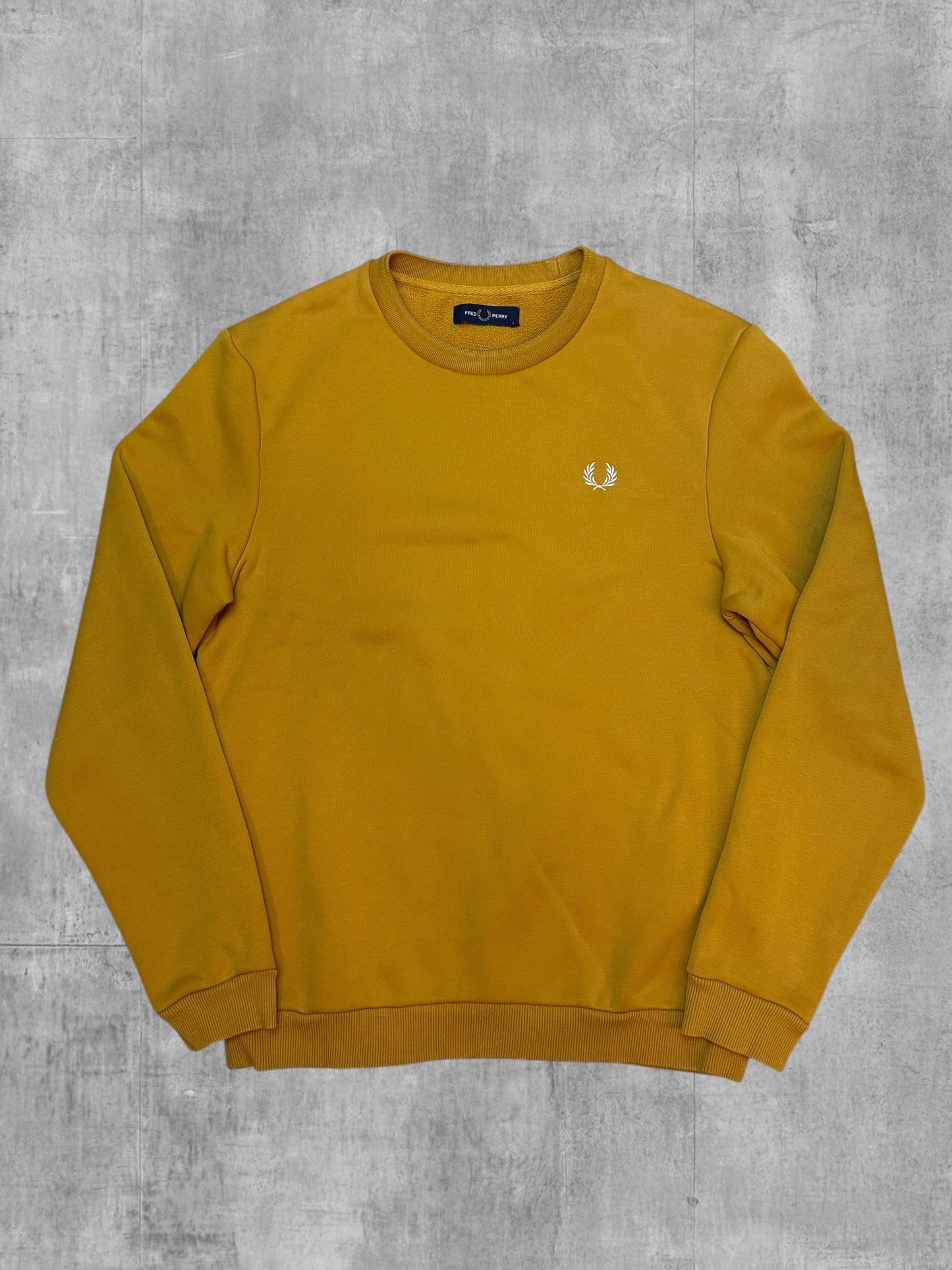 Fred Perry Sweatshirt Backprint Ocker S