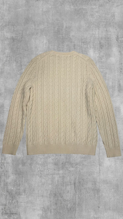 Lyle & Scott Knit Sweater Sweatshirt Beige Creme Weiß L