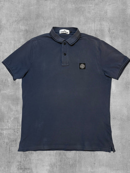 Stone Island Polo Shirt Grau L Slim Fit