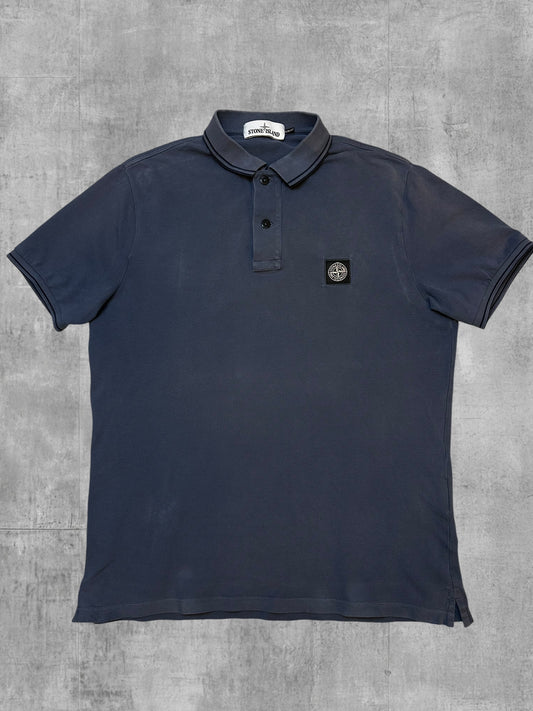 Stone Island Polo Shirt Grau L Slim Fit