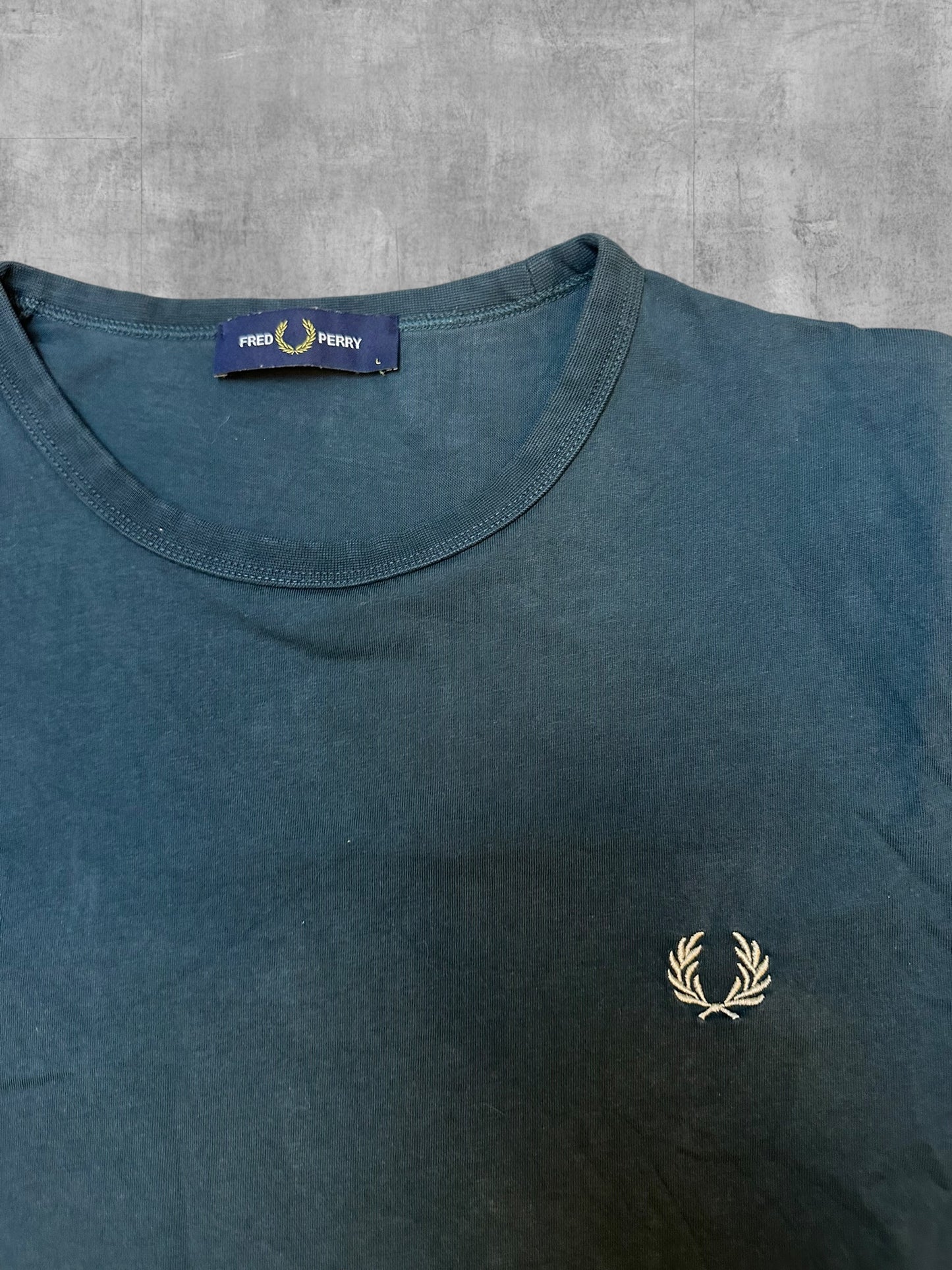 Fred Perry T-shirt Navy Blau L