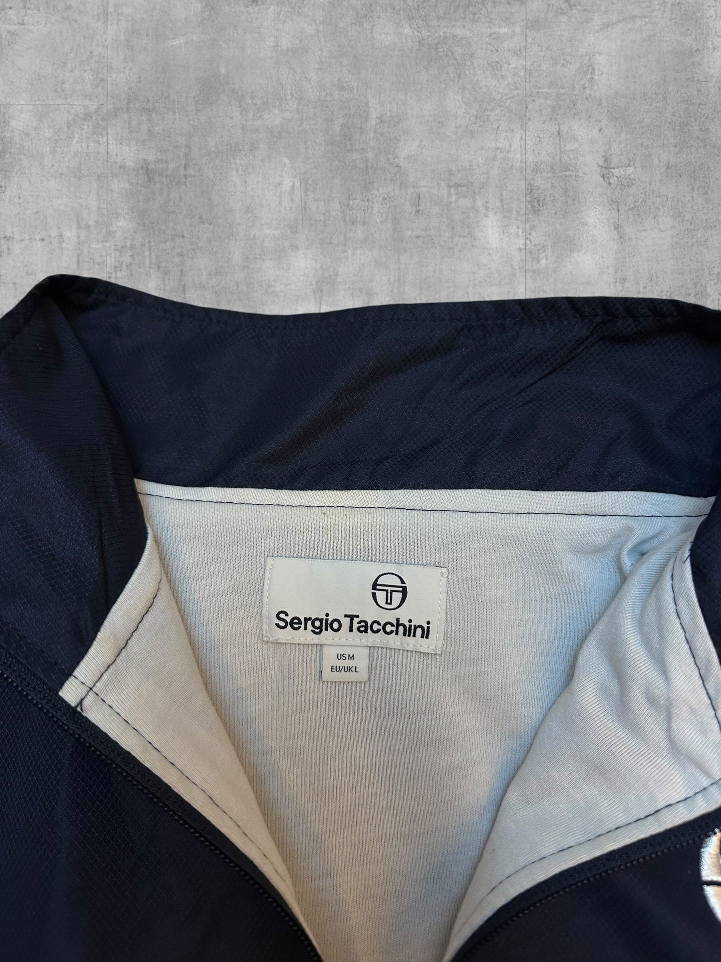 Sergio Tacchini Trainingsjacke Weiß Navy Blau L