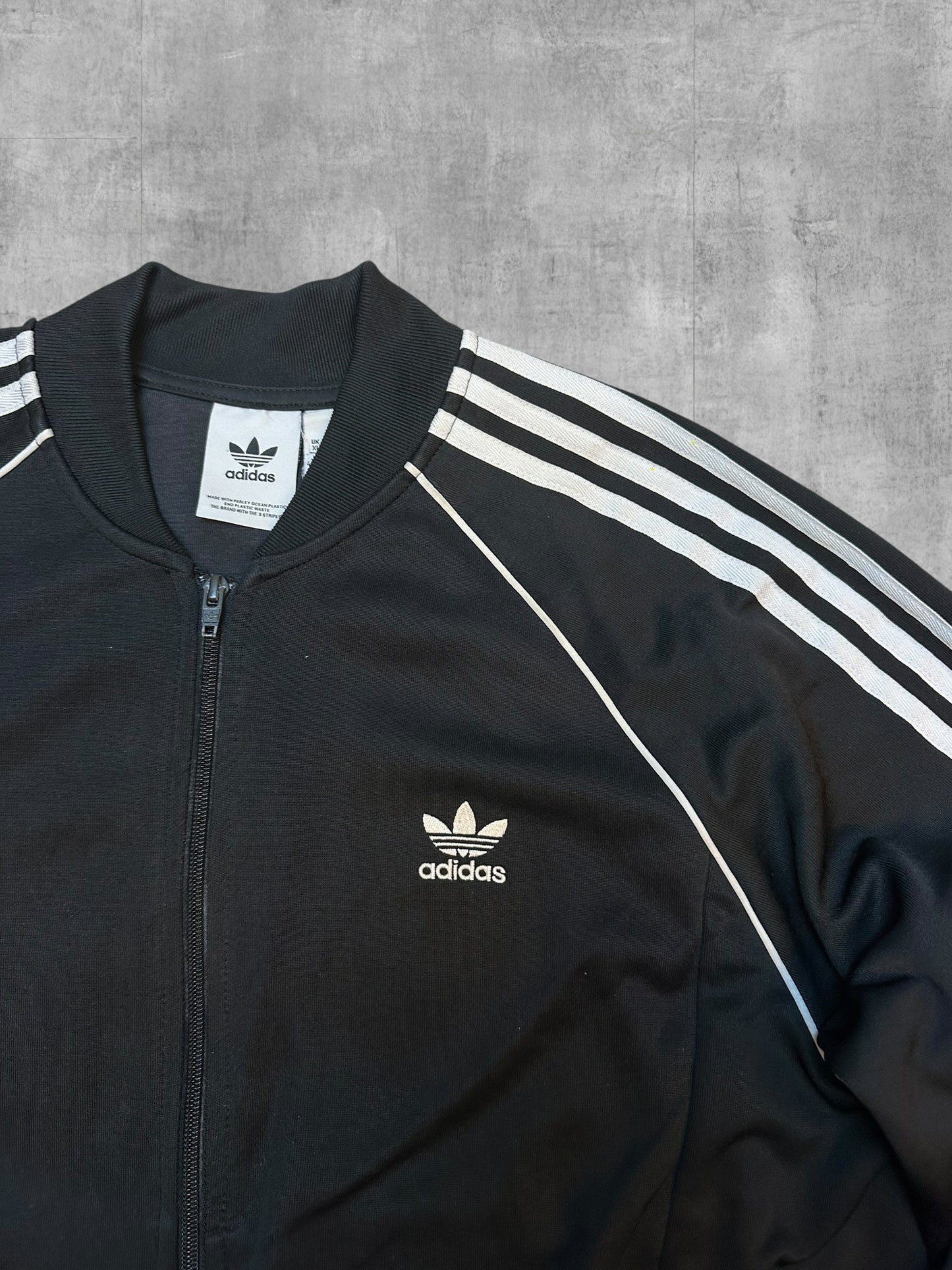 Adidas Firebird Trainingsjacke Schwarz Weiß XL