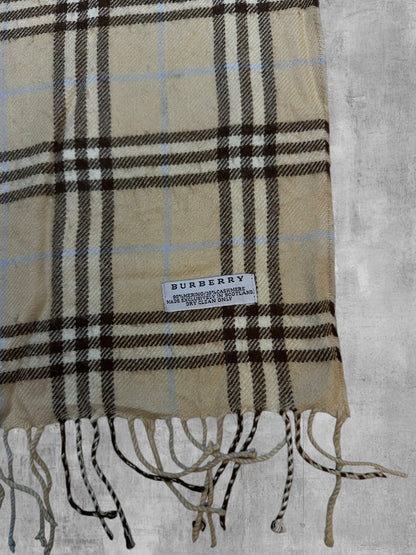 Burberry Schal Creme Weiß