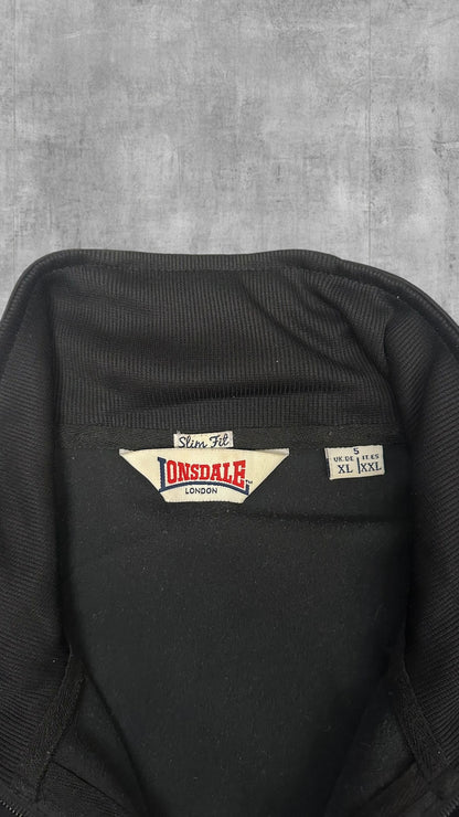 Lonsdale London Trainingsjacke Schwarz Rot Weiß Backprint XL