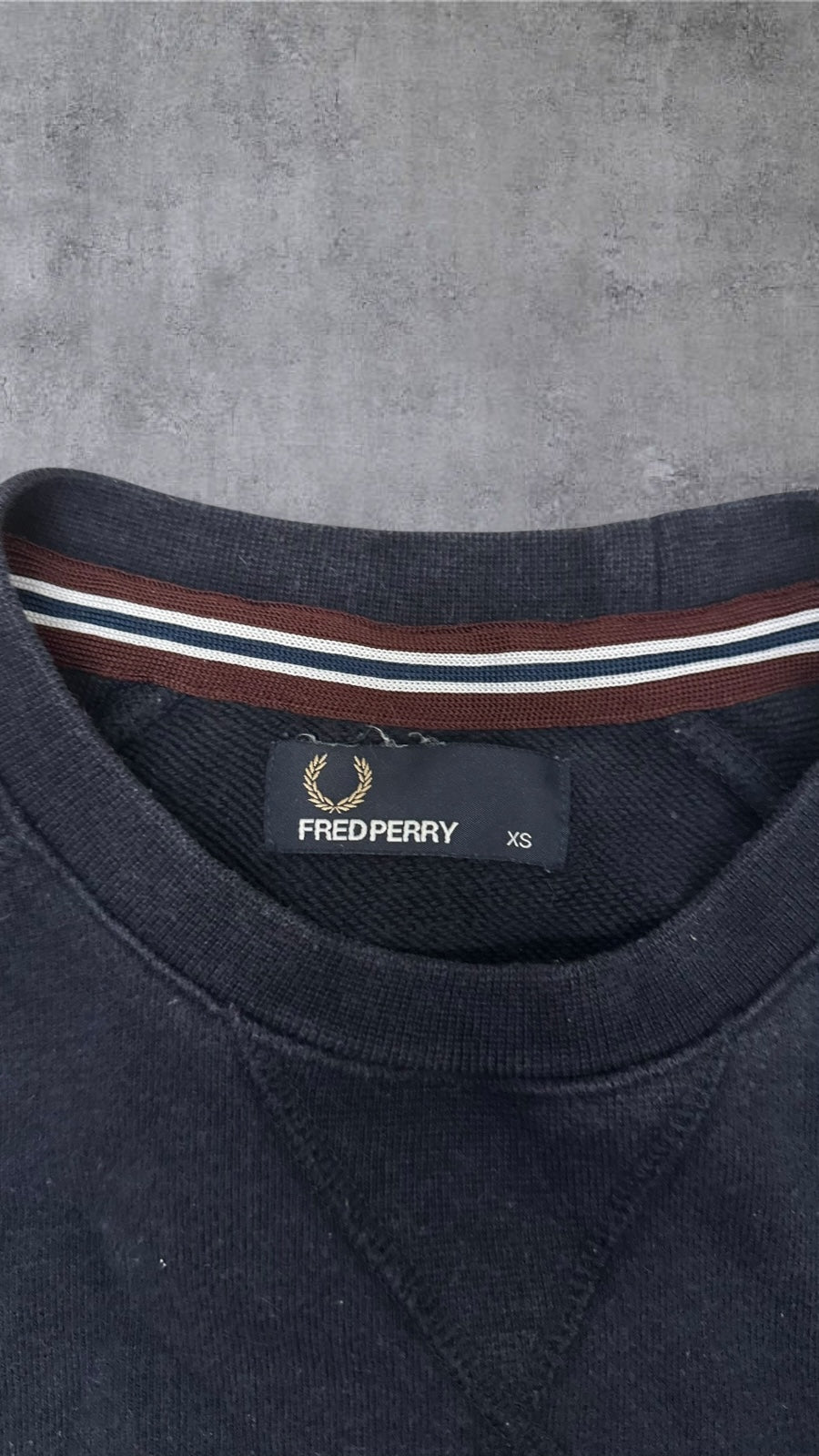 Fred Perry Sweatshirt Navy Blau XS