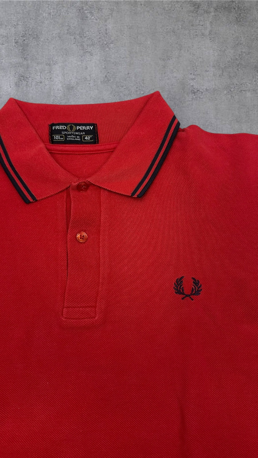 Fred Perry Polo Shirt Rot M