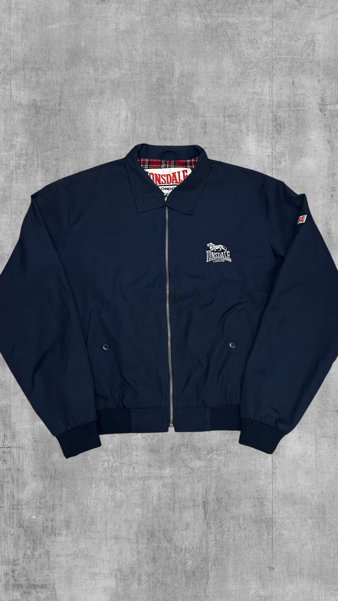 Lonsdale London Bomberjacke Harrington Jacke Navy Blau L