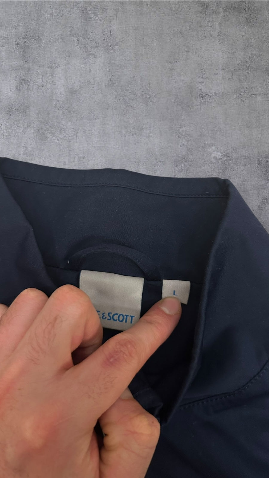 Lyle & Scott Half Zip Jacke Windbreaker Navy Blau L