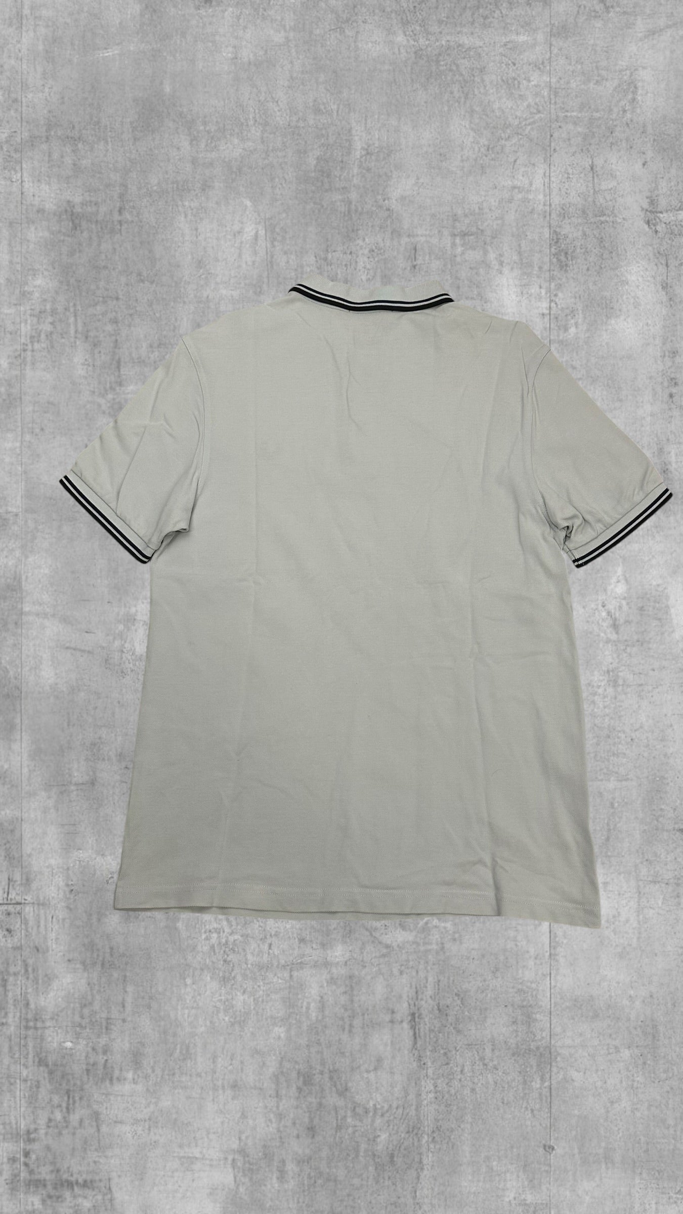 Fred Perry Polo Shirt Weiß Türkis L