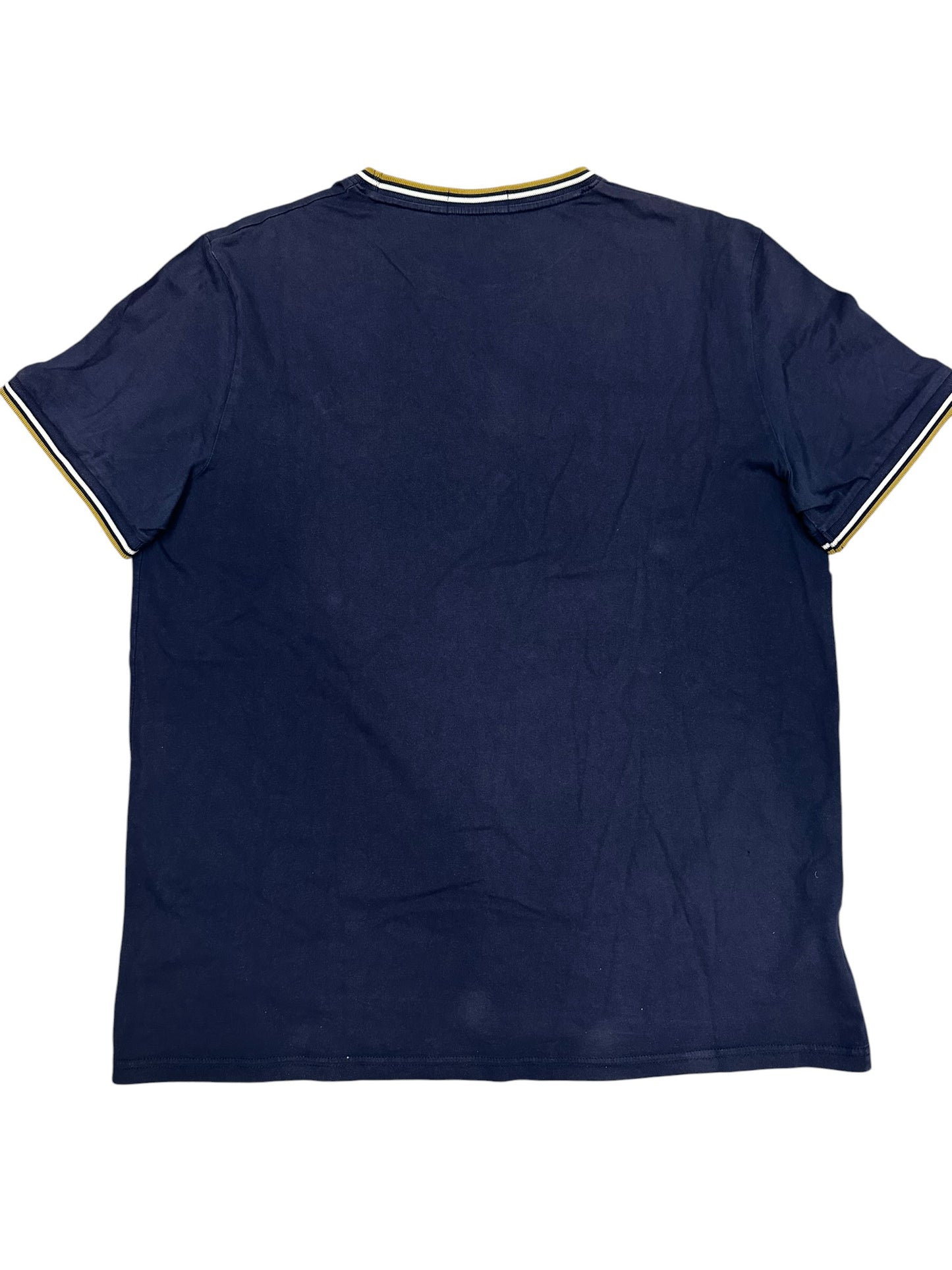 Fred Perry T-Shirt Navy Blau Gold XL