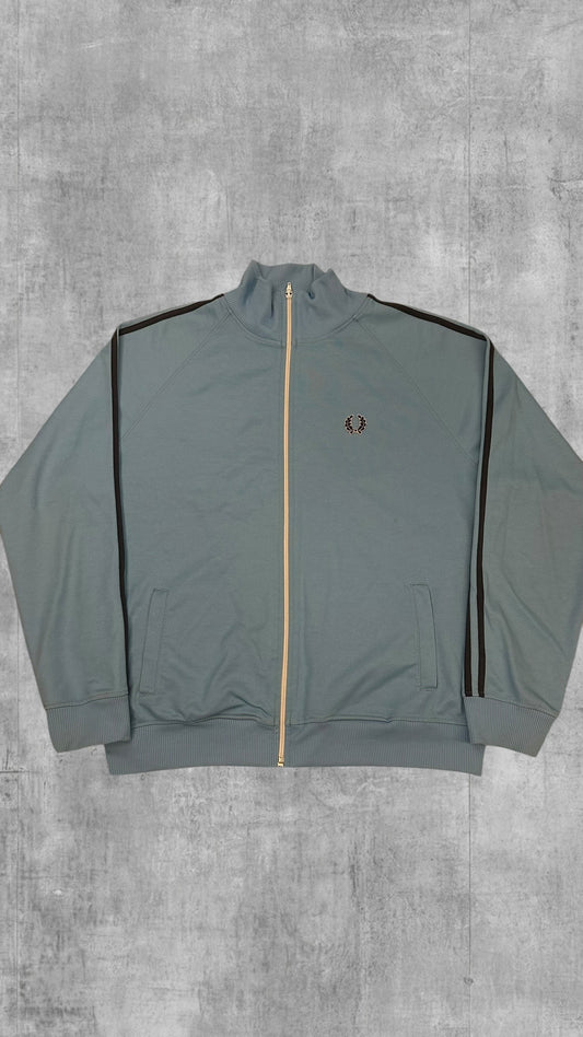Fred Perry Vintage Trainingsjacke Taped Hellblau XL