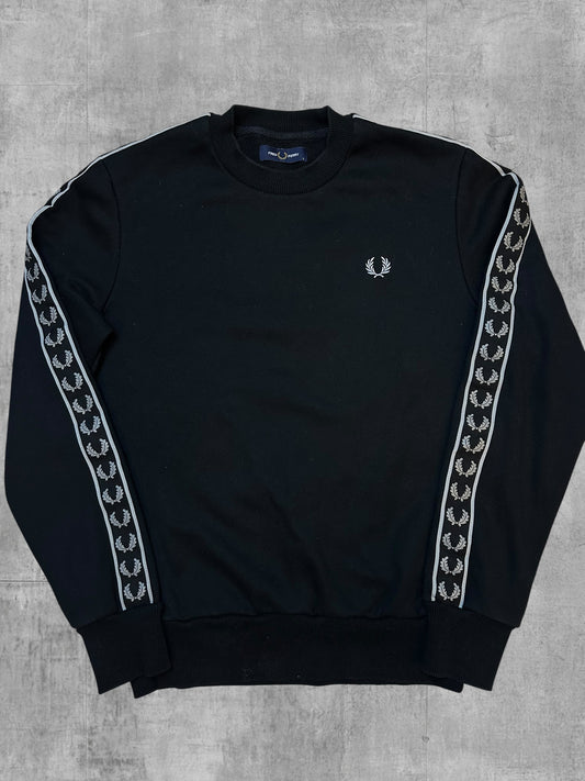 Fred Perry Sweatshirt taped Schwarz S