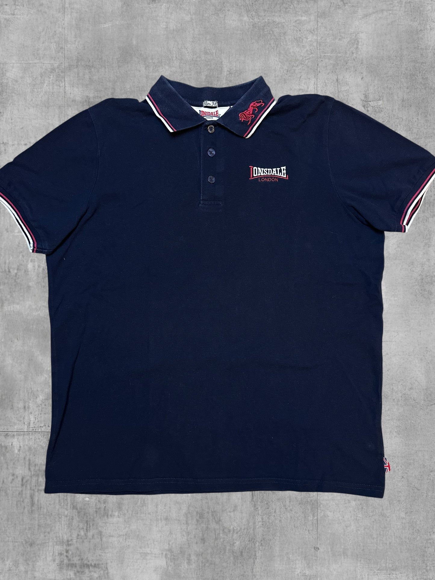 Lonsdale London Polo Shirt Navy Blau L