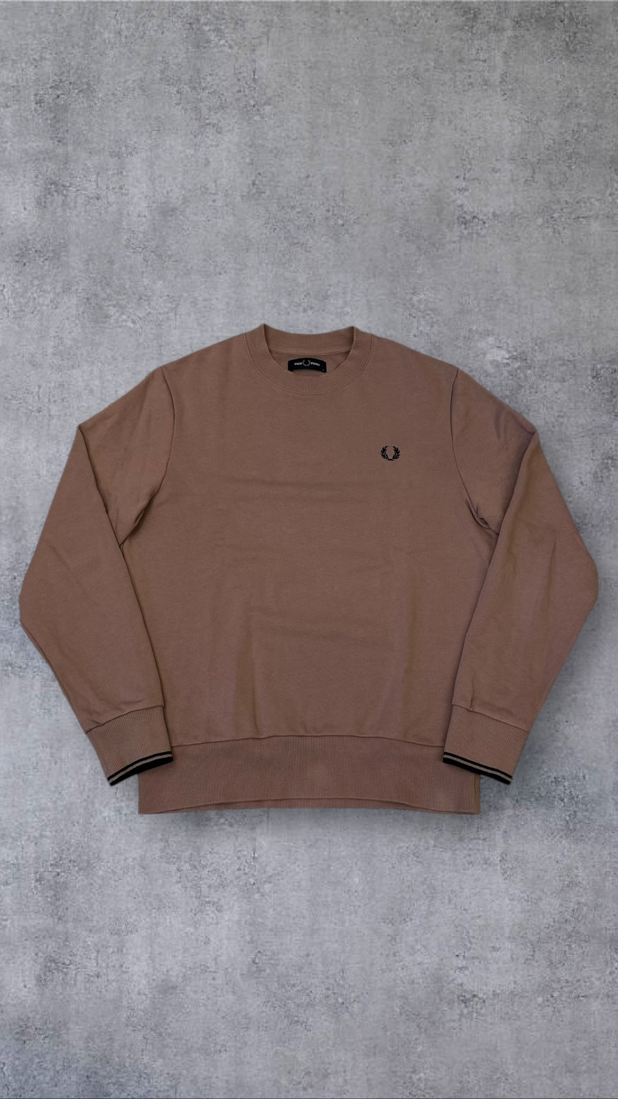 Fred Perry Sweatshirt Dunkelbeige M
