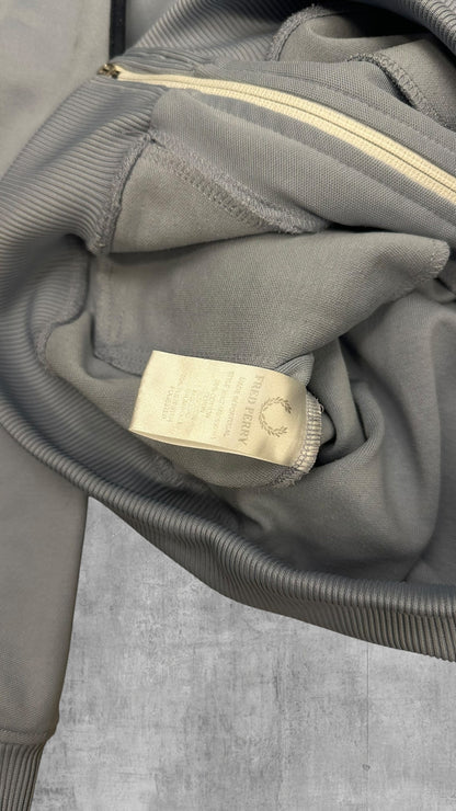 Fred Perry Vintage Trainingsjacke Taped Babyblau M