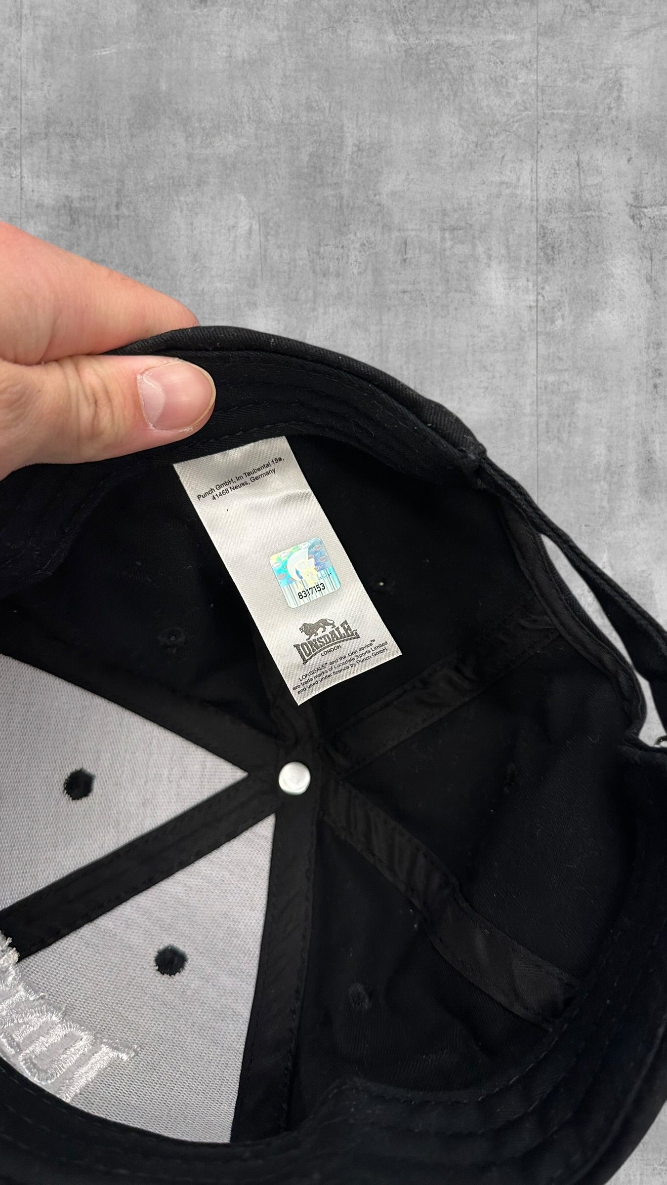 Lonsdale London Cap Mütze Schwarz