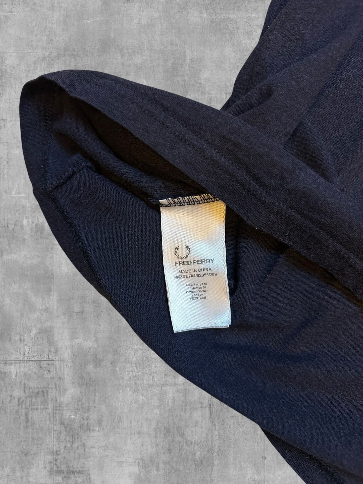 Fred Perry T-Shirt Navy Blau L