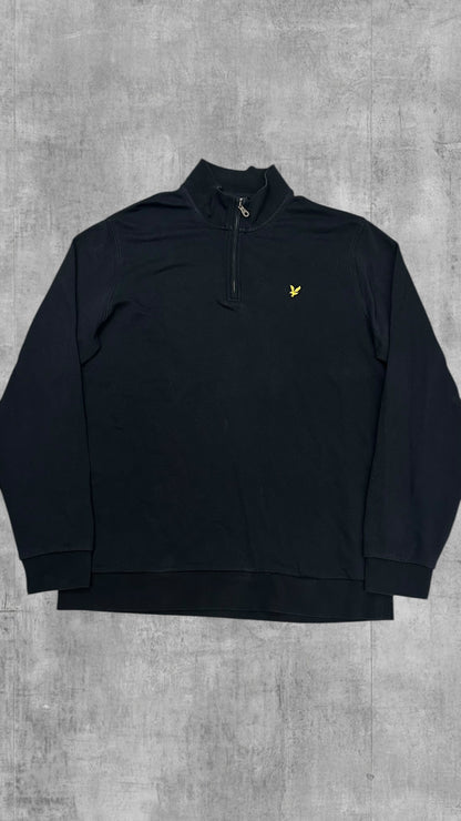 Lyle & Scott Half Zip Pullover Schwarz XXL