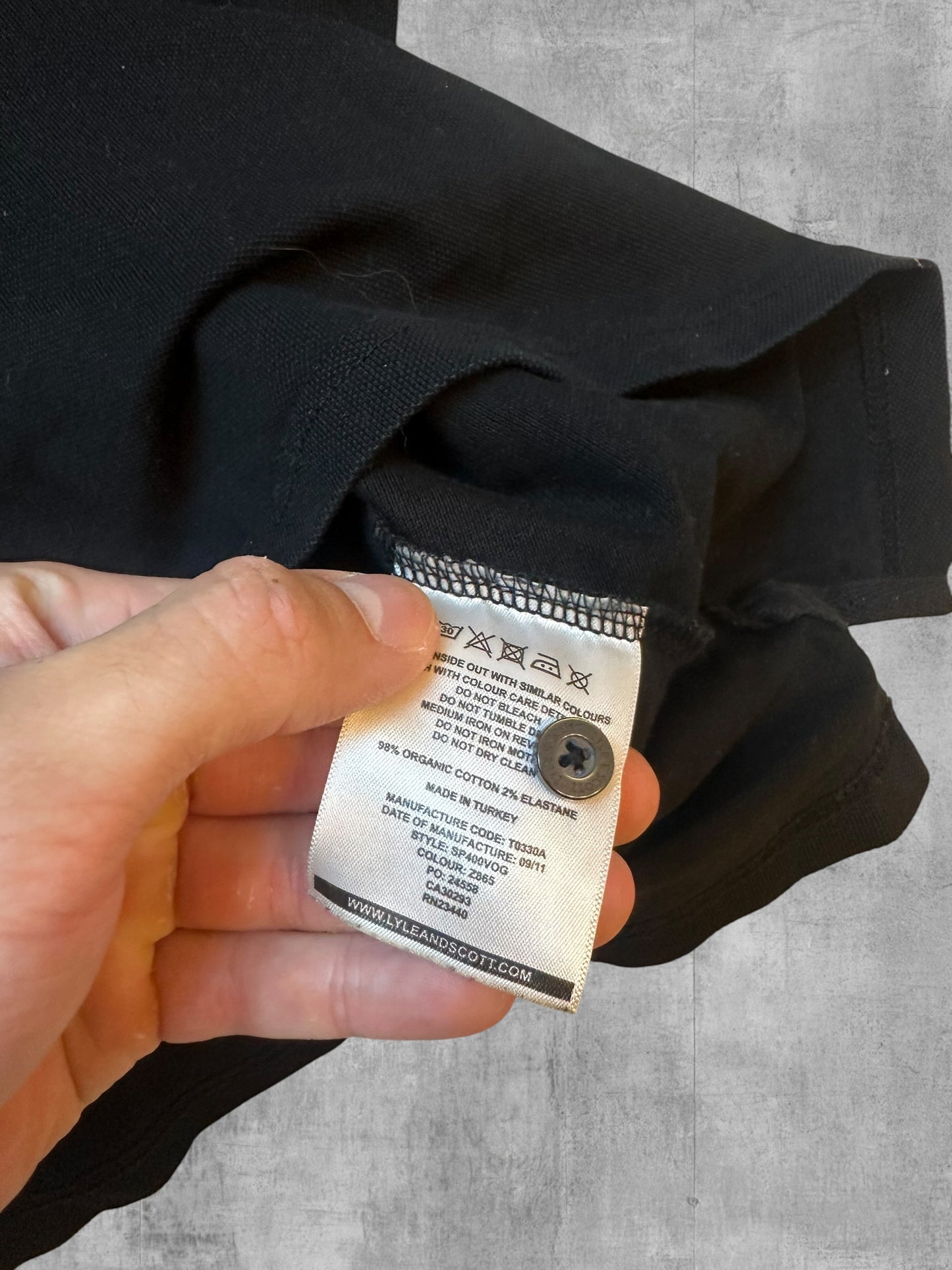 Lyle & Scott Polo Shirt Schwarz M