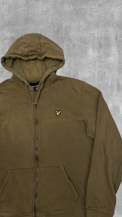 Lyle & Scott Zip Hoodie Jacke Khaki M