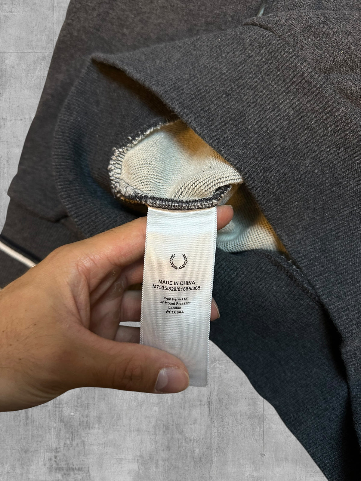Fred Perry Sweatshirt Dunkelgrau S
