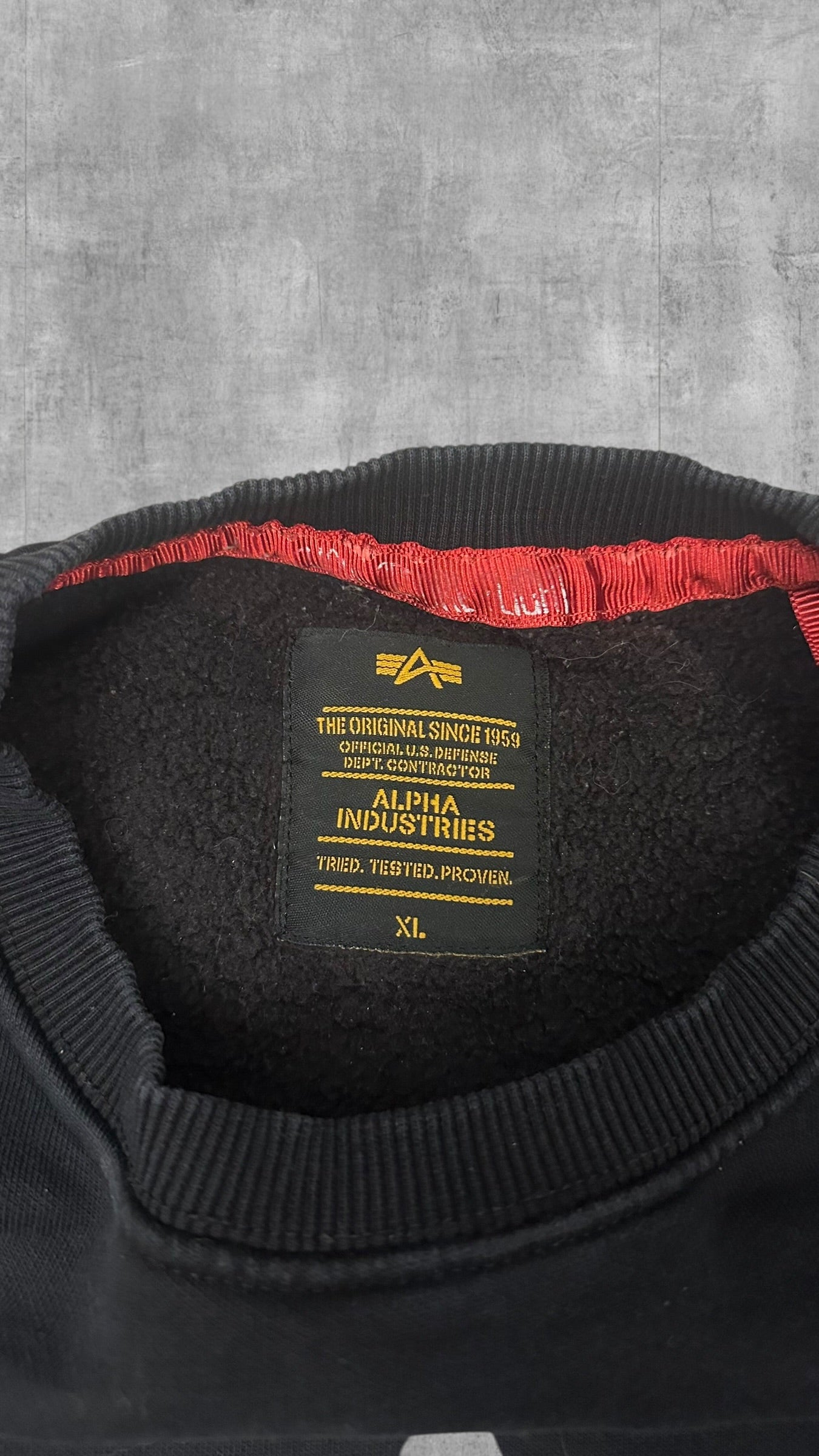 Alpha Industries Sweatshirt Schwarz XL