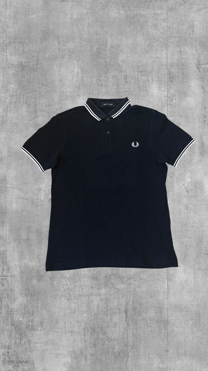 Fred Perry Polo Shirt Schwarz Weiß S
